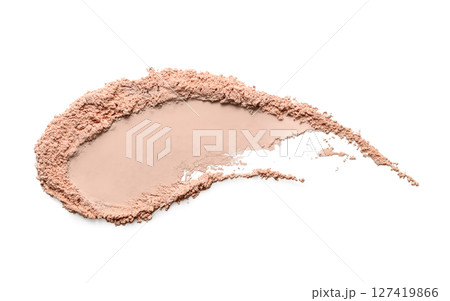 A smooth makeup foundation dry powder swatch showcases the latest beauty trends 127419866
