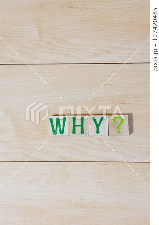 文字ブロック WHY? 文字ブロック WHY? 127420485