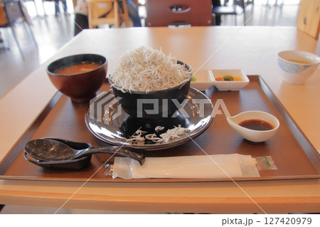 和歌山県有田市　新鮮市場浜のうたせのシラス丼 127420979