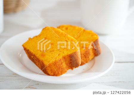 かぼちゃパウンドケーキ かぼちゃパウンドケーキ 127422056