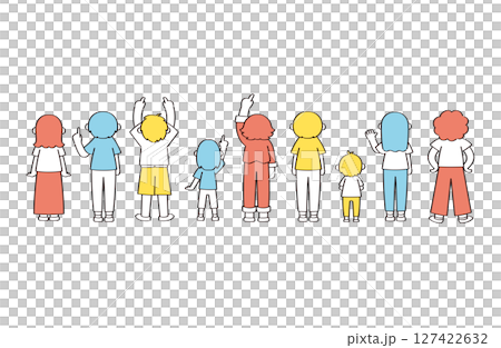 後視人物插圖集 127422632