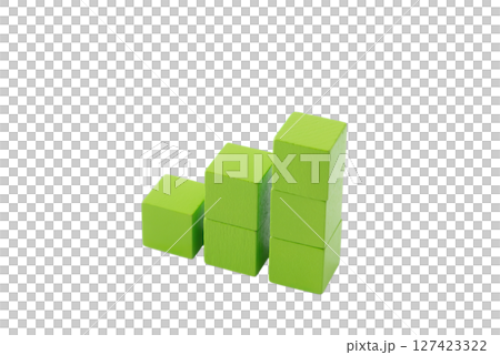 透明背景上堆放在樓梯上的黃綠色積木(png) 透明背景上堆放在樓梯上的黃綠色積木(png) 127423322