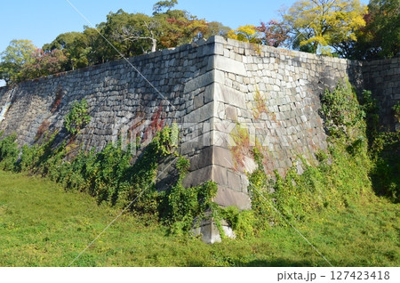 大阪城の「空堀」（大阪府大阪市中央区大阪城） 127423418