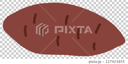 簡單的紅薯插畫 127423855