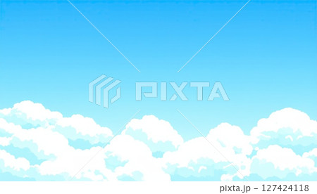《AI画像》青空と白い雲 127424118