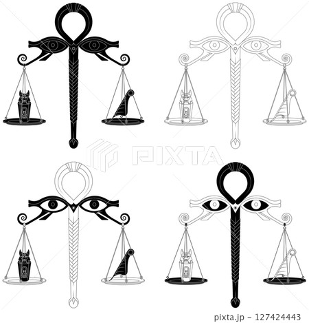 Egyptian Scales of the Judgement of Osiris 127424443