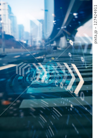 サイバーな道路 サイバーな道路 127424911