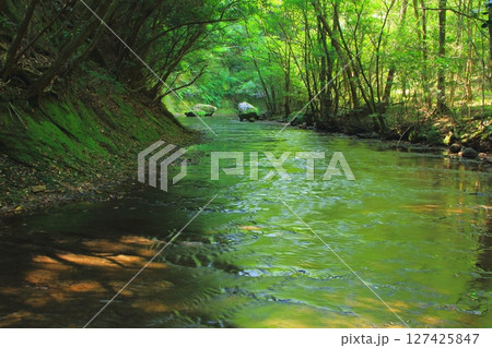 夏の岳切渓谷（涼イメージ・宇佐市） 127425847