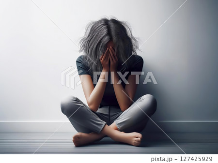 落ち込む女性 127425929