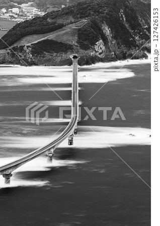 海に架かる橋 甑大橋 甑島の風景 海に架かる橋 甑大橋 甑島の風景 127426153