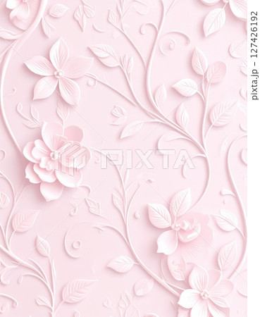 《AI画像》模様の入ったピンク色の背景素材 127426192