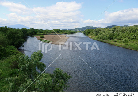 徳田橋から岩手山方面を望む 127426217