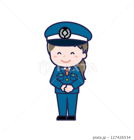 警備員/ななめ/女性 01 警備員/ななめ/女性 01 127426534