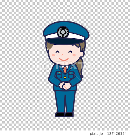 警備員/ななめ/女性 01 警備員/ななめ/女性 01 127426534