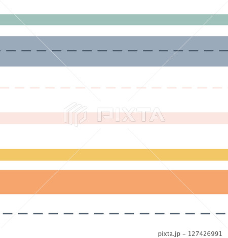 Colorful horizontal stripes on a simple background create an appealing design for various uses Colorful horizontal stripes on a simple background create an appealing design for various uses 127426991
