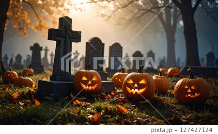 《AI画像》不気味なハロウィンイメージ 127427124