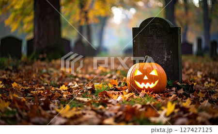 《AI画像》不気味なハロウィンイメージ 127427125