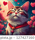 可愛い茶トラ猫 127427160