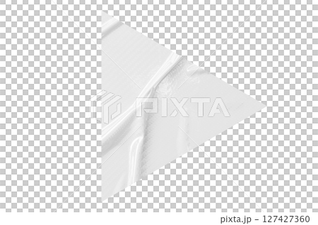 White crumpled paper arrow isolated on transparent background White crumpled paper arrow isolated on transparent background 127427360