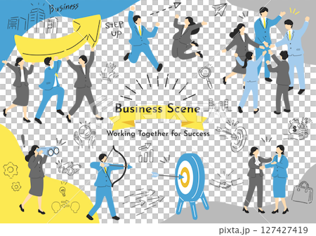 Business scene material collection Business scene material collection 127427419