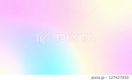 《AI画像》パステルカラーのグラデーション背景 127427850
