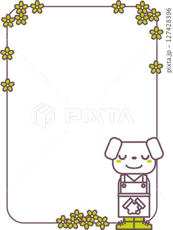 背景素材<店舗スタッフの謝罪フレーム・犬・動物・店舗・店員・御免なさい・会釈・お辞儀・縦位置> 背景素材<店舗スタッフの謝罪フレーム・犬・動物・店舗・店員・御免なさい・会釈・お辞儀・縦位置> 127428396
