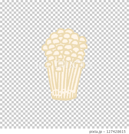 えのきのかわいい手描きイラスト素材 127428615