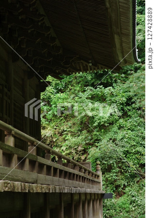 新緑豊かなお寺 新緑豊かなお寺 127428889