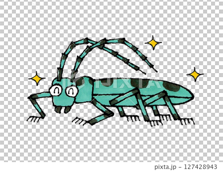 喜ぶルリボシカミキリ 127428943