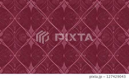 《AI画像》模様の入ったワインレッドカラーの背景素材 《AI画像》模様の入ったワインレッドカラーの背景素材 127429043