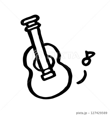 ギター手書きイラスト 127429389