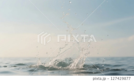 水滴が舞う背景画像 水滴が舞う背景画像 127429877