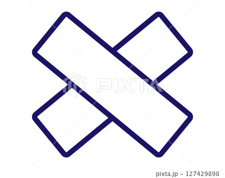 傷の手当てアイコン（怪我の処置マーク） 127429898