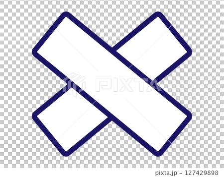 傷の手当てアイコン（怪我の処置マーク） 127429898