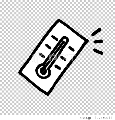 溫度計手繪插圖 溫度計手繪插圖 127430011