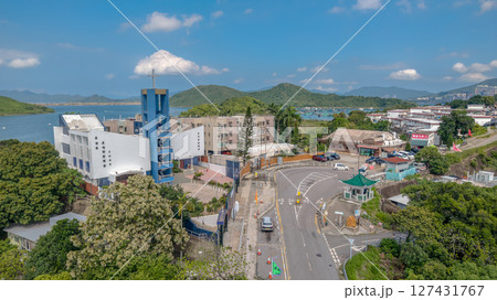 June 7 2025 View of a Rural Church and Surrounding Countryside 127431767