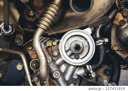 Mechanic tools engineering equipment car auto repair shop with copy space. Blurred background mechanical service. Heavy screw grungy rusted wrenches dirty screwdriver object. Industrial hardware set Mechanic tools engineering equipment car auto repair shop with copy space. Blurred background mechanical service. Heavy screw grungy rusted wrenches dirty screwdriver object. Industrial hardware set 127431919