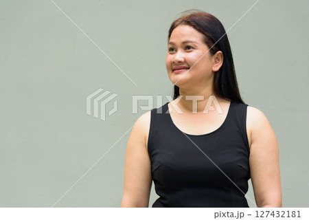 Portrait of Asian mature woman 127432181