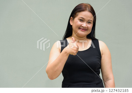 Portrait of Asian mature woman 127432185