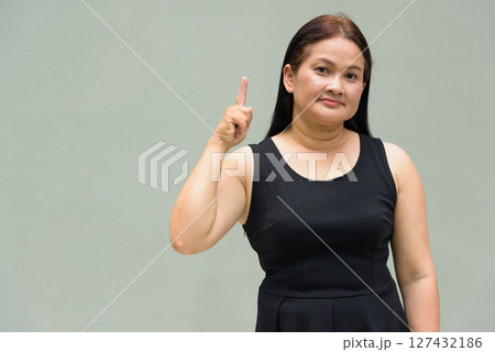 Portrait of Asian mature woman 127432186