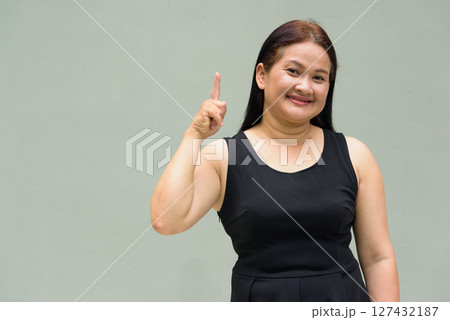 Portrait of Asian mature woman Portrait of Asian mature woman 127432187