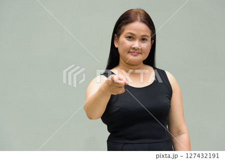 Portrait of Asian mature woman 127432191