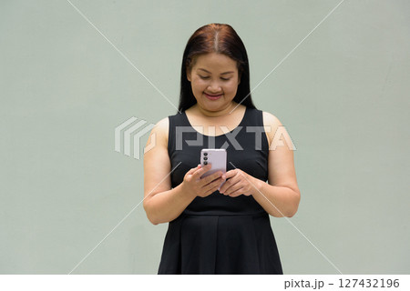 Portrait of Asian mature woman 127432196
