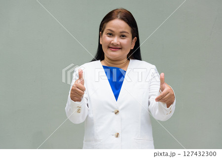 Portrait of mature Asian woman 127432300