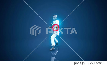 man_kick_turn_kidneys man_kick_turn_kidneys 127432852