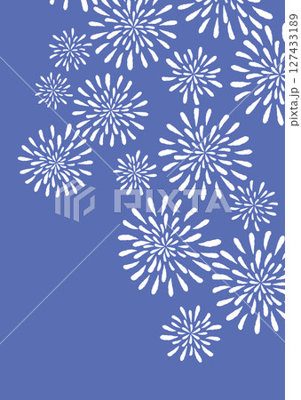 浴衣や手ぬぐいの柄のようなレトロな花火のイラスト 浴衣や手ぬぐいの柄のようなレトロな花火のイラスト 127433189