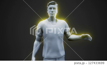 man_ear_grey man_ear_grey 127433699