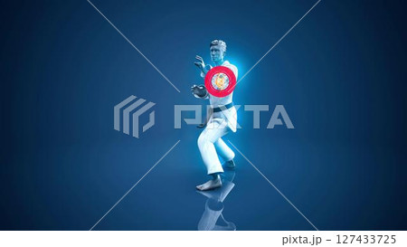 man_kick_turn_heart 127433725