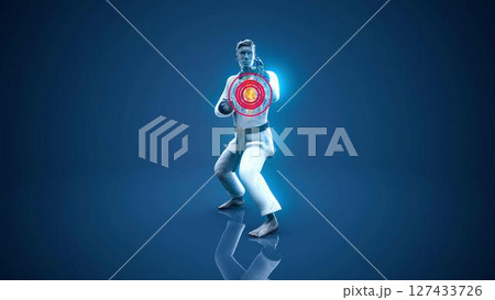 man_kick_turn_heart 127433726