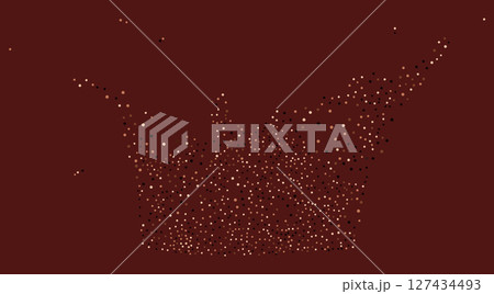 Brown particles flow Brown particles flow 127434493